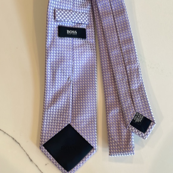 Hugo Boss - Boss - Mens Silk Tie - Lavender - Picture 3 of 4